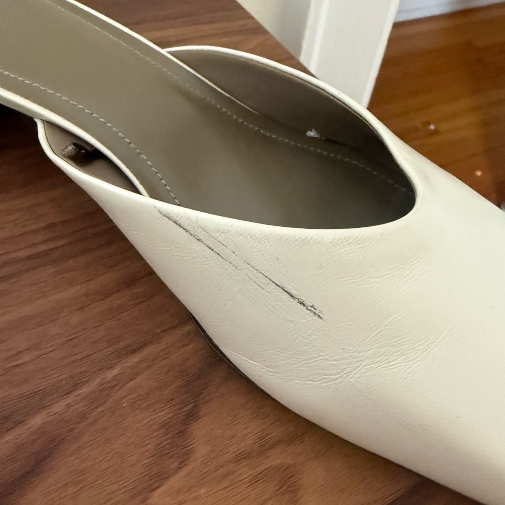 White leather mules - Picture 3 of 6